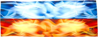 Flames: Blue & Red Cooling Towel