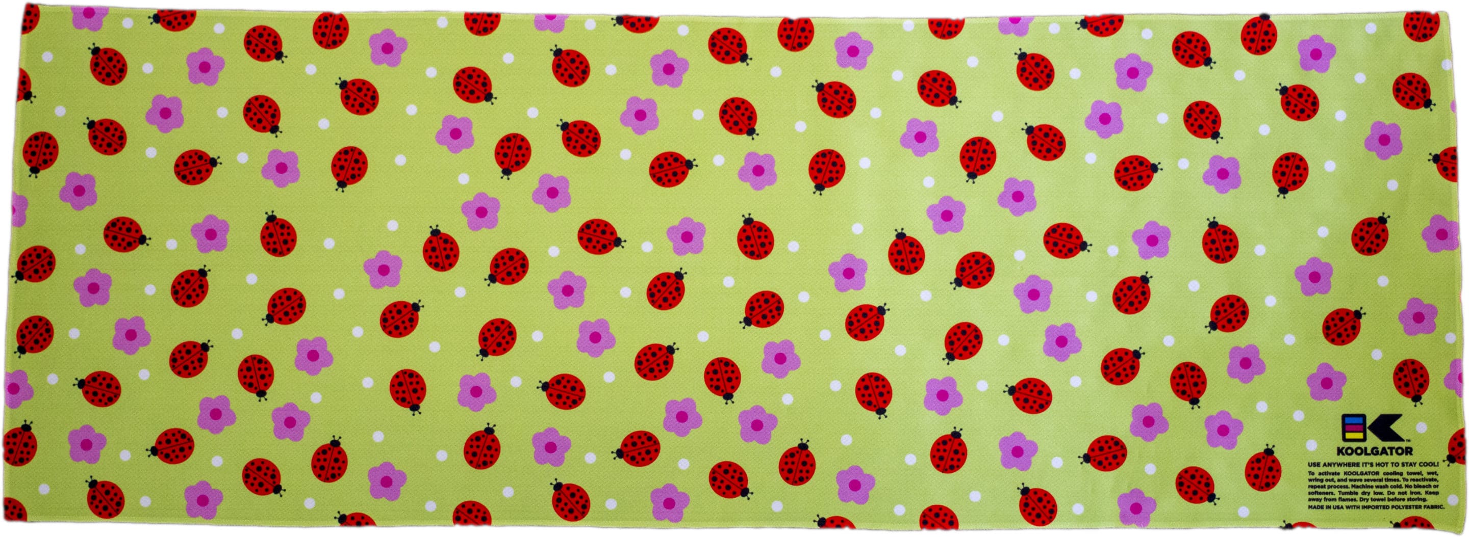 Ladybugs/Flowers Cooling Towel
