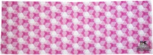 Pink Geometric Cooling Towel