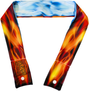 Flames: Blue & Red Cooling Neck Wrap