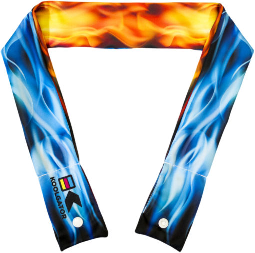 Flames: Blue & Red Cooling Neck Wrap