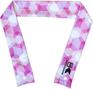 Pink Geometric Cooling Neck Wrap