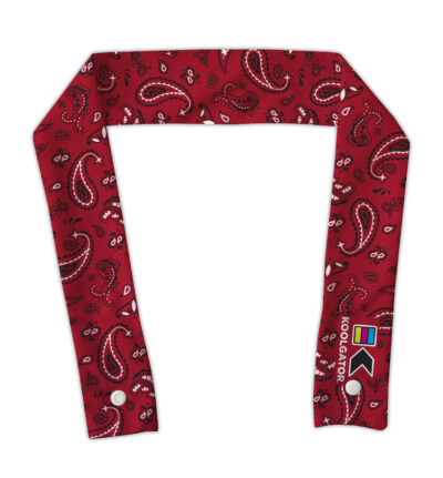 Cooling Neck Wrap Red Paisley Design